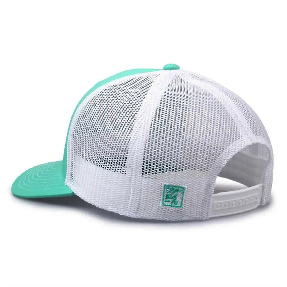 The Game Gb452e Everyday Trucker Cap - Oasis White - Mint / 6 7/8’’ - 7 5/8’’