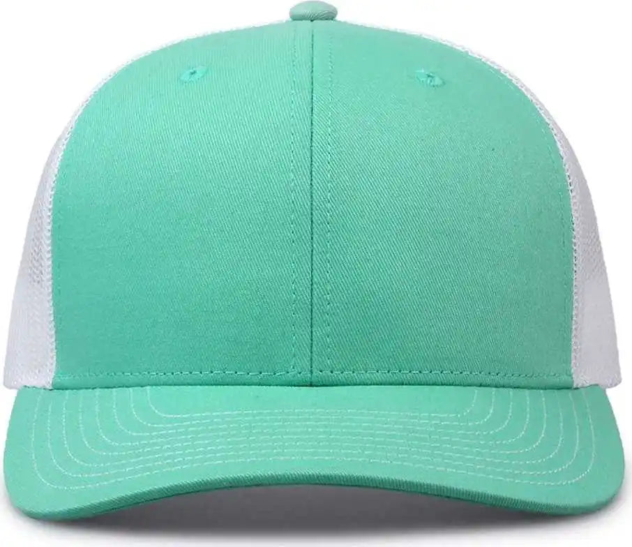 The Game Gb452e Everyday Trucker Cap - Oasis White - Mint / 6 7/8’’ - 7 5/8’’
