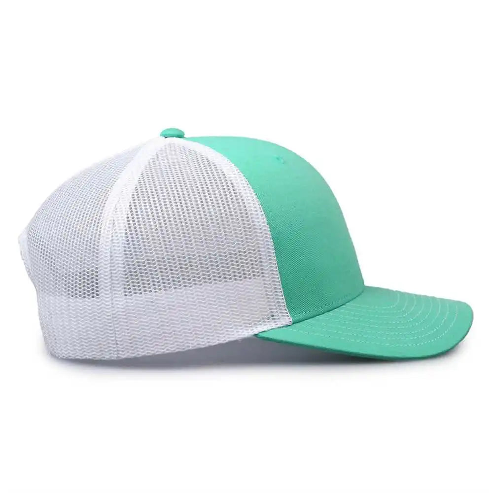The Game Gb452e Everyday Trucker Cap - Oasis White - Mint / 6 7/8’’ - 7 5/8’’