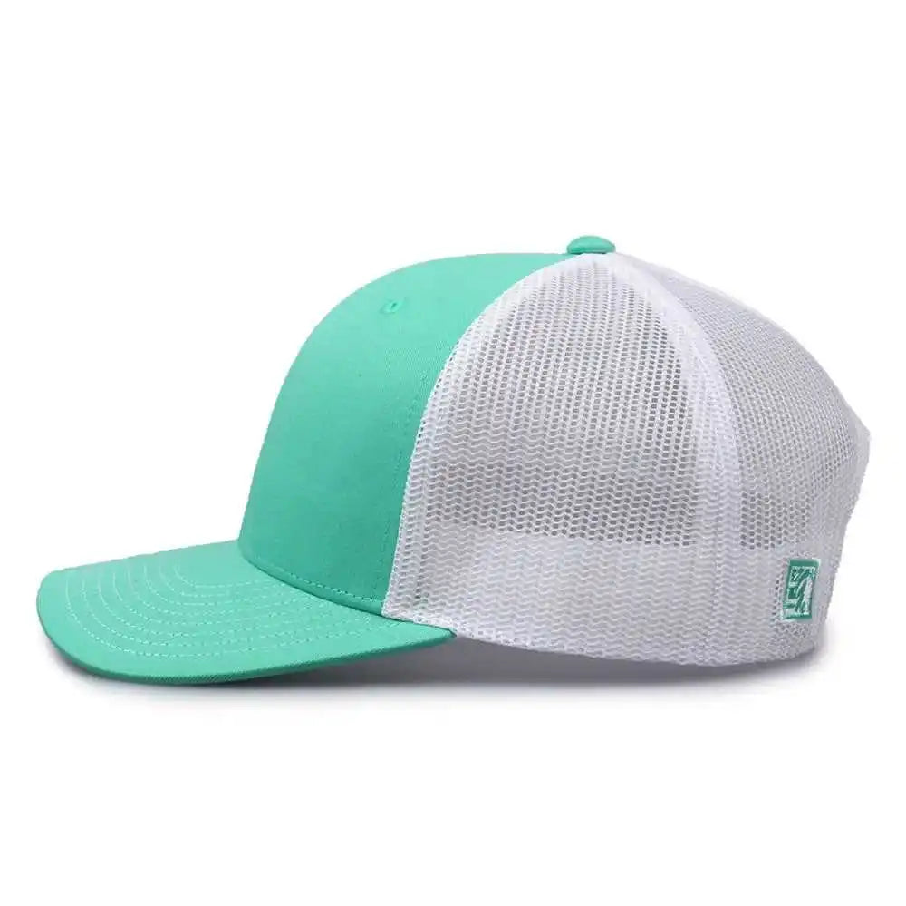 The Game Gb452e Everyday Trucker Cap - Oasis White - Mint / 6 7/8’’ - 7 5/8’’