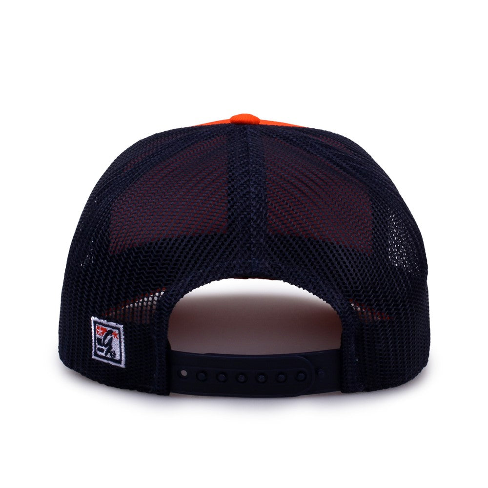 The Game Gb452e Everyday Trucker Cap - Orange Navy
