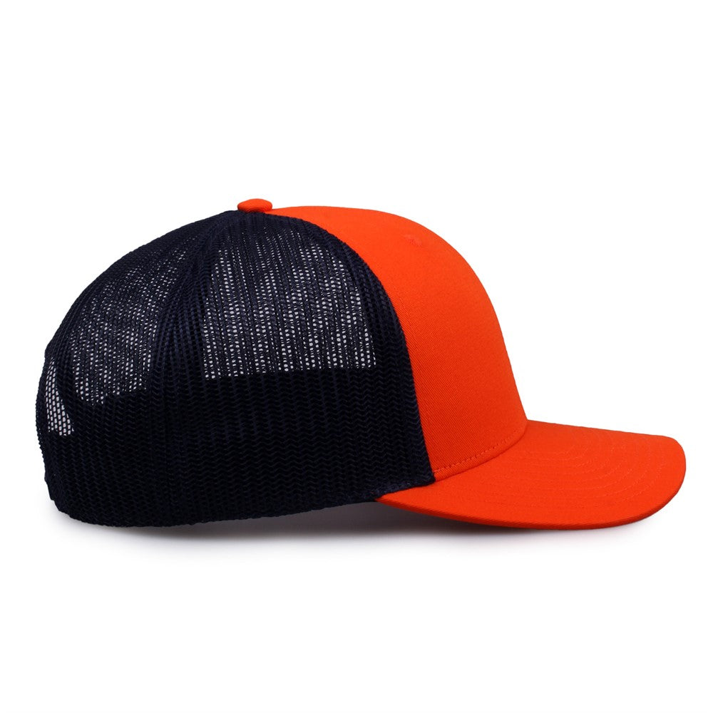 The Game Gb452e Everyday Trucker Cap - Orange Navy