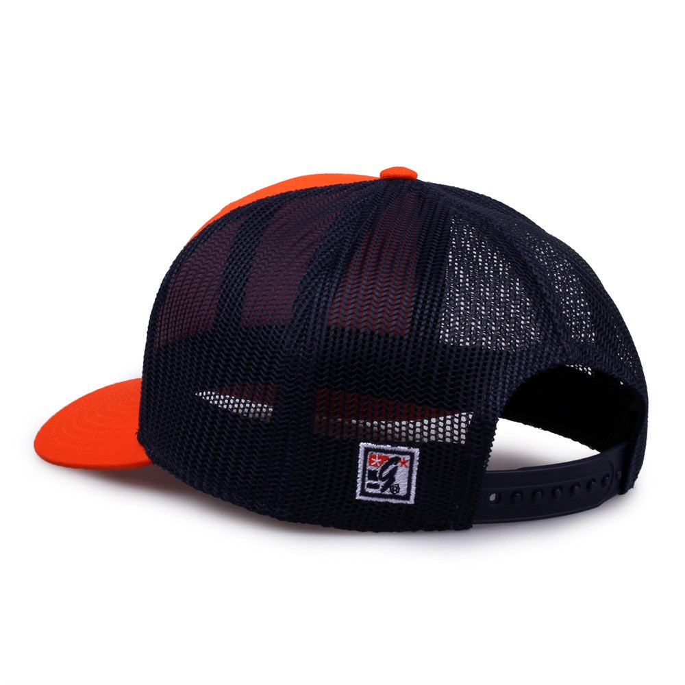 The Game Gb452e Everyday Trucker Cap - Orange Navy