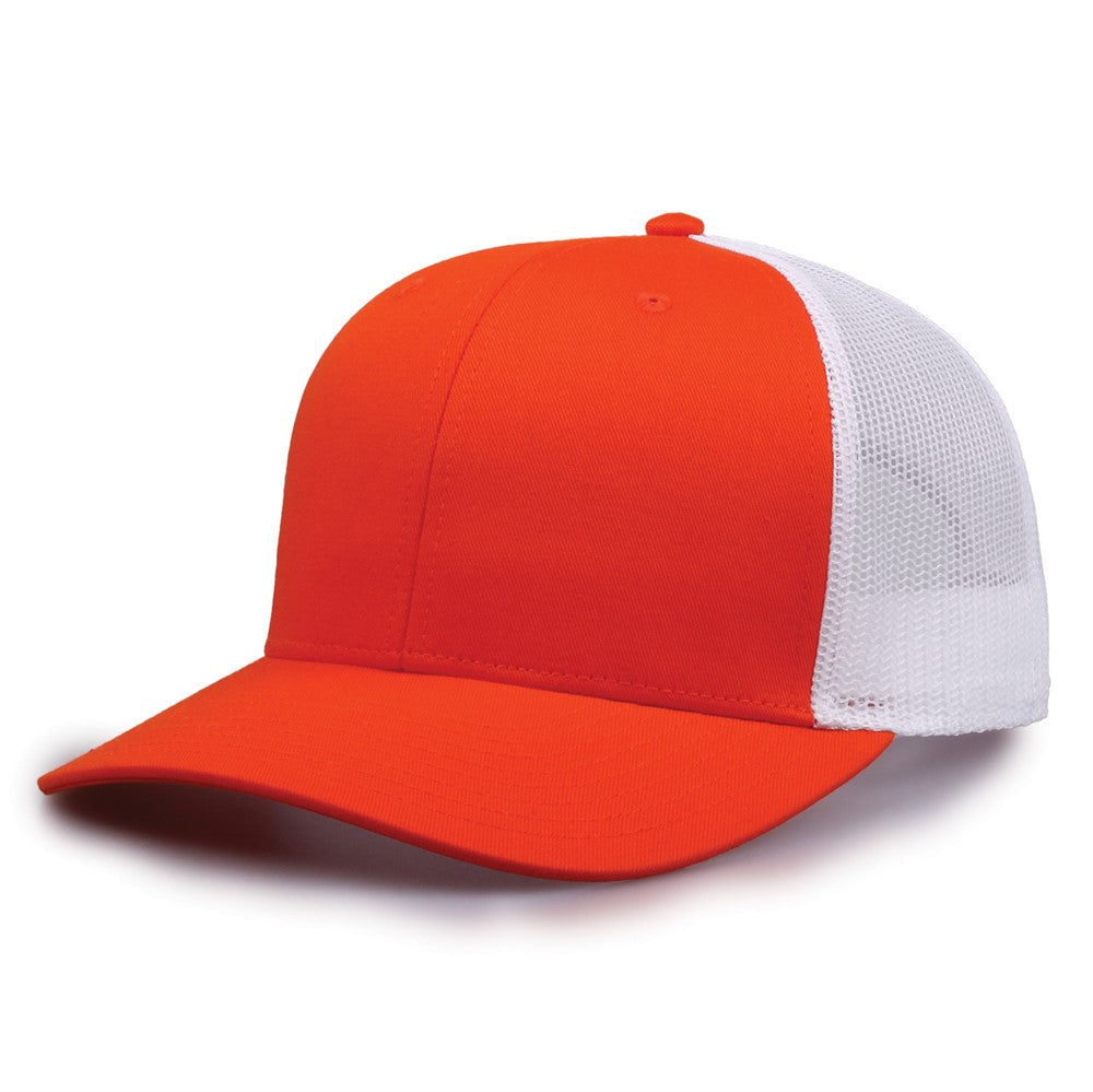 The Game Gb452e Everyday Trucker Cap - Orange White