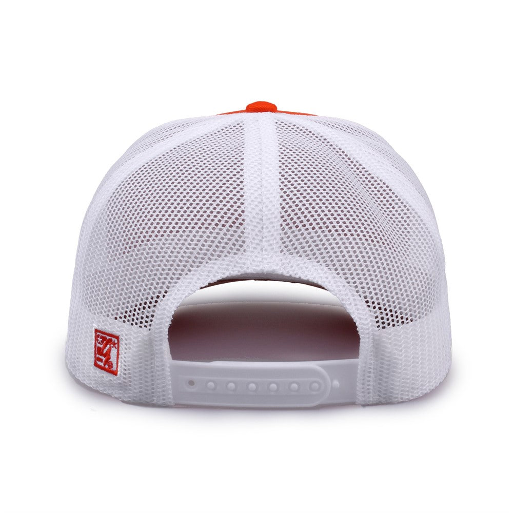 The Game Gb452e Everyday Trucker Cap - Orange White