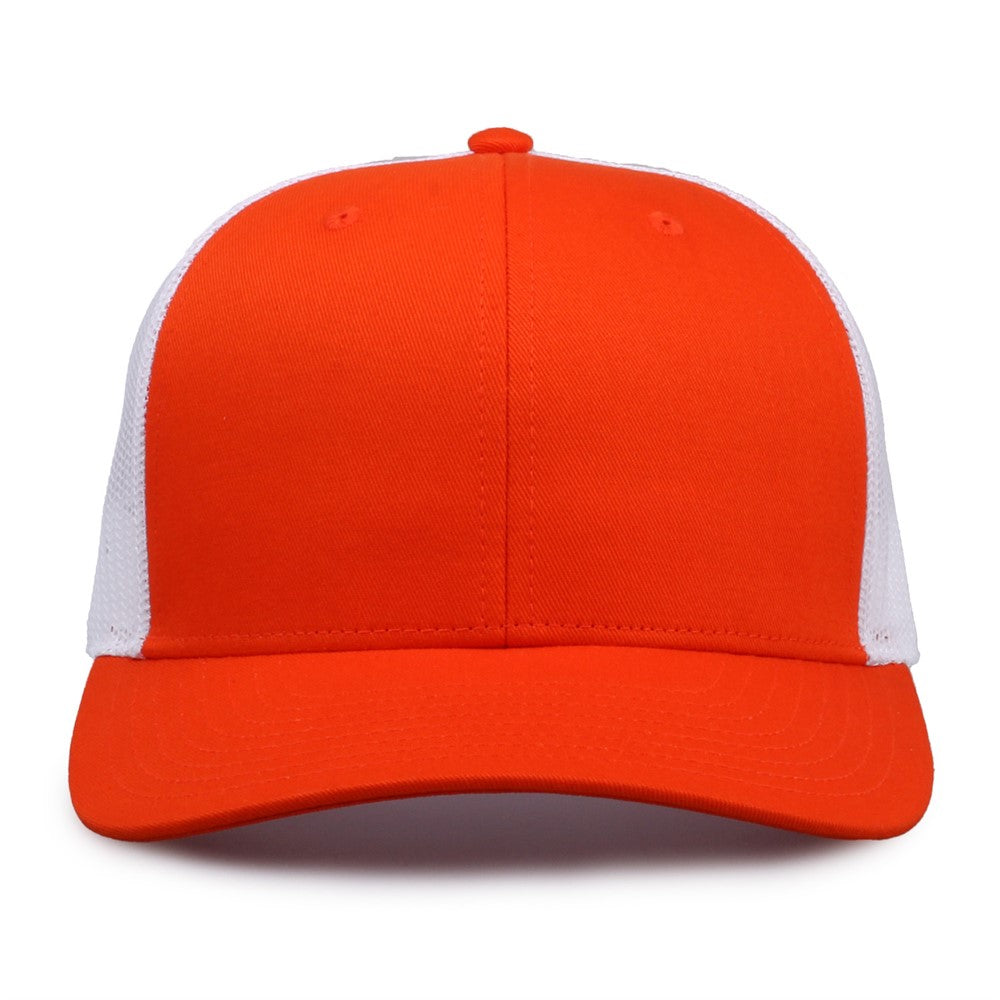 The Game Gb452e Everyday Trucker Cap - Orange White