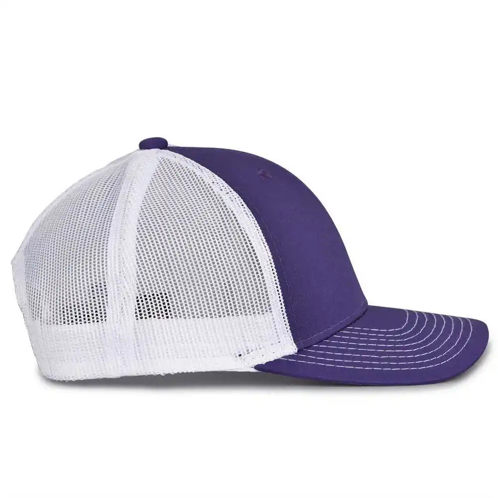 The Game Gb452e Everyday Trucker Cap Purple White / 6 7/8’’ 7 5/8’’