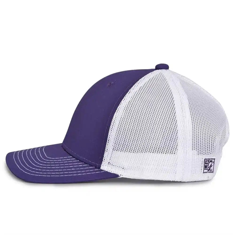 The Game Gb452e Everyday Trucker Cap Purple White / 6 7/8’’ 7 5/8’’