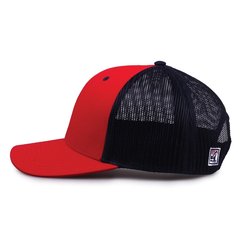 The Game Gb452e Everyday Trucker Cap - Red Navy