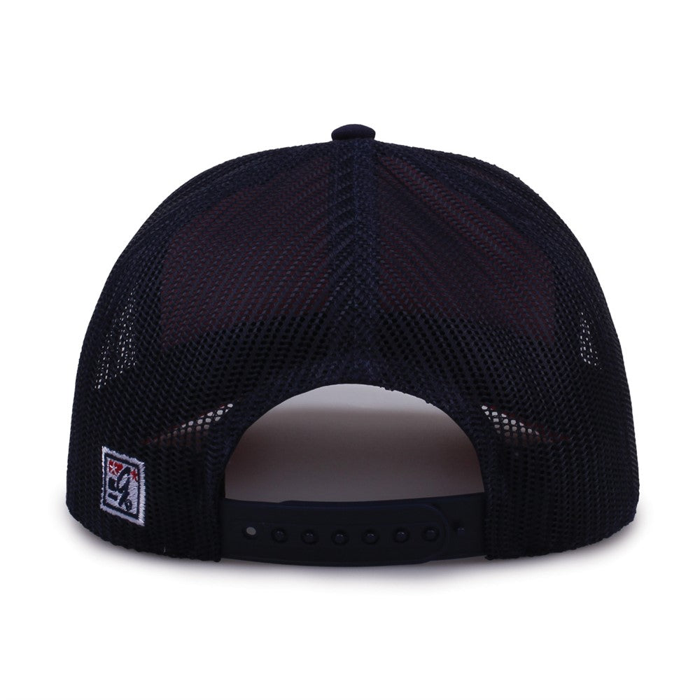 The Game Gb452e Everyday Trucker Cap - Red Navy