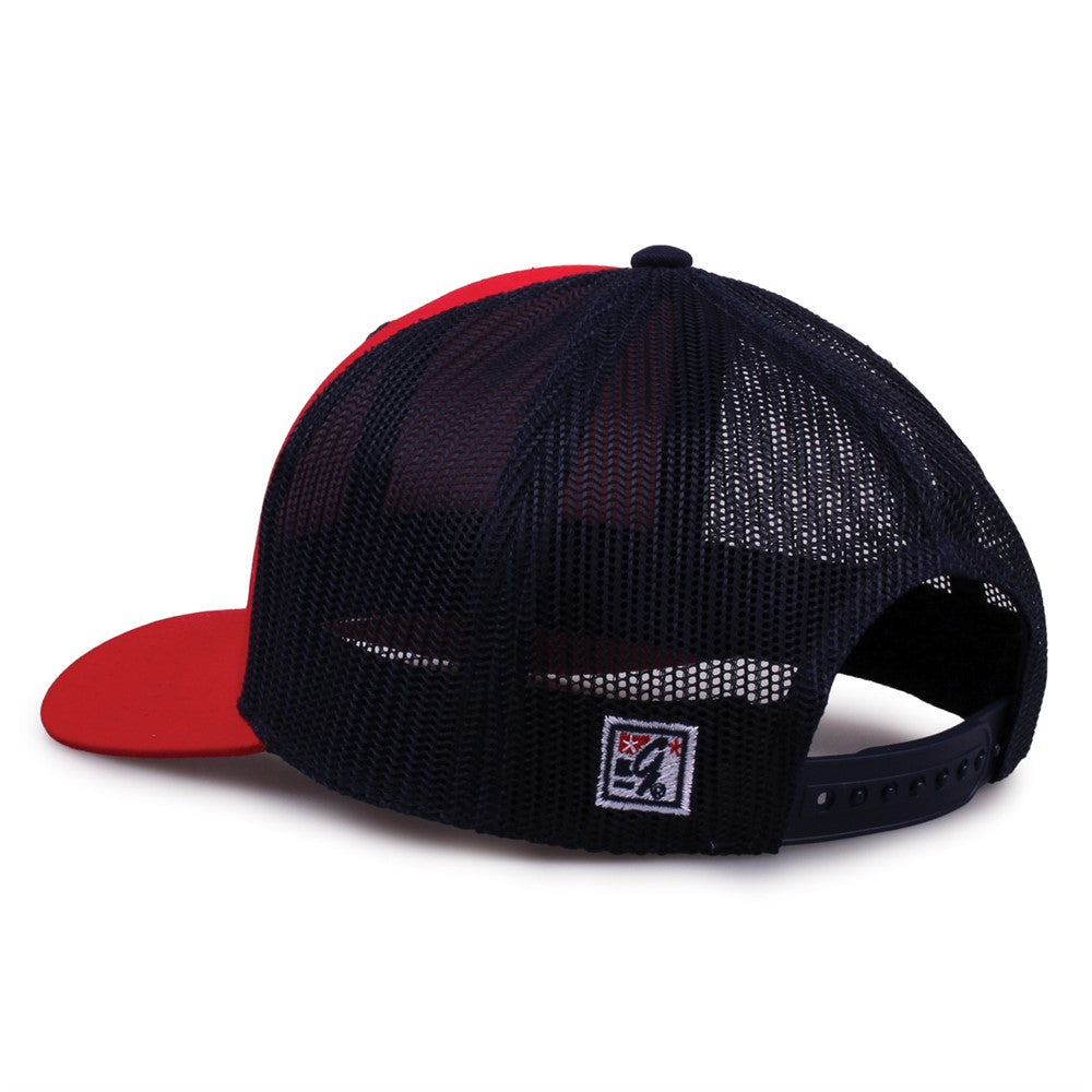 The Game Gb452e Everyday Trucker Cap - Red Navy