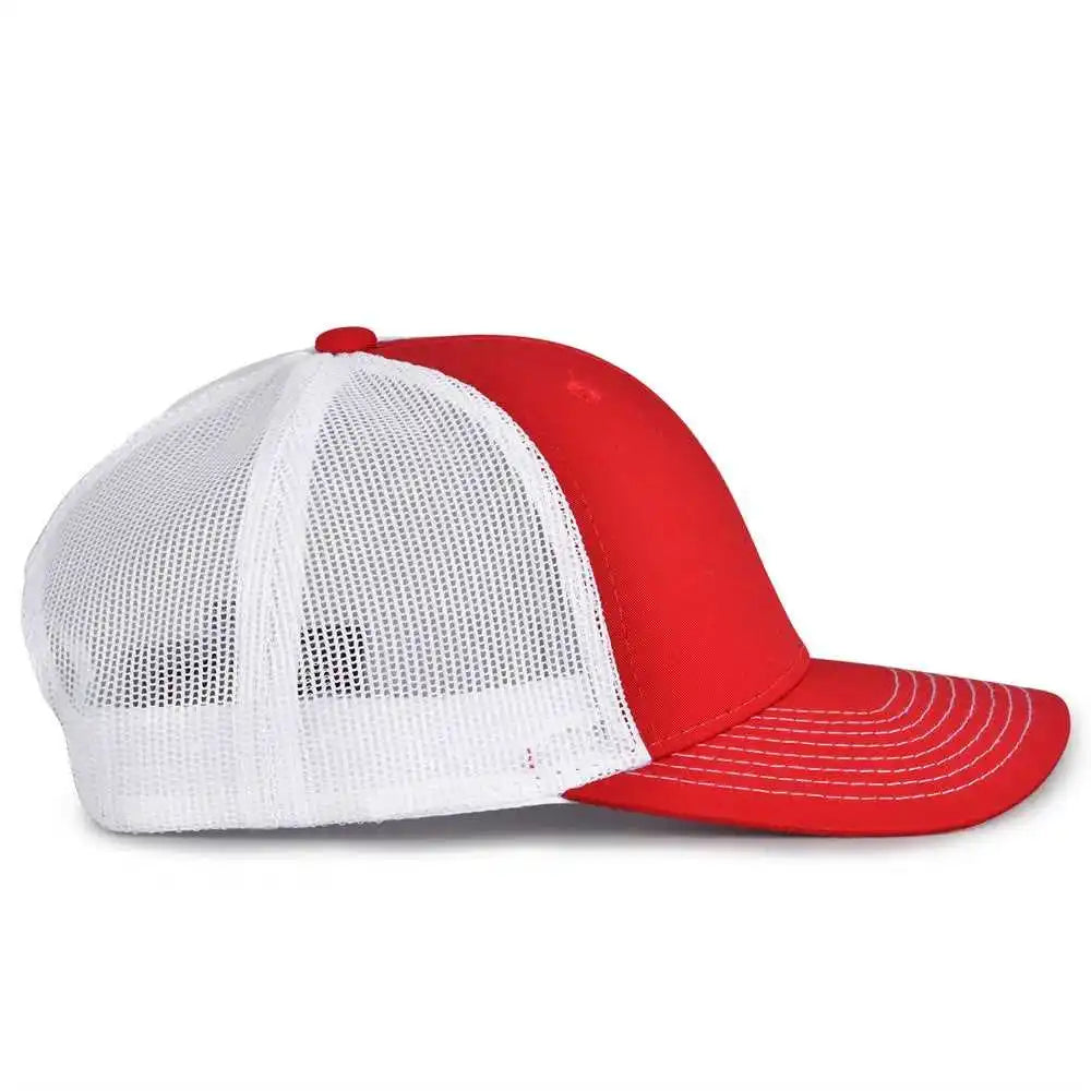 The Game Gb452e Everyday Trucker Cap - Red White - 6 7/8’’ - 7 5/8’’