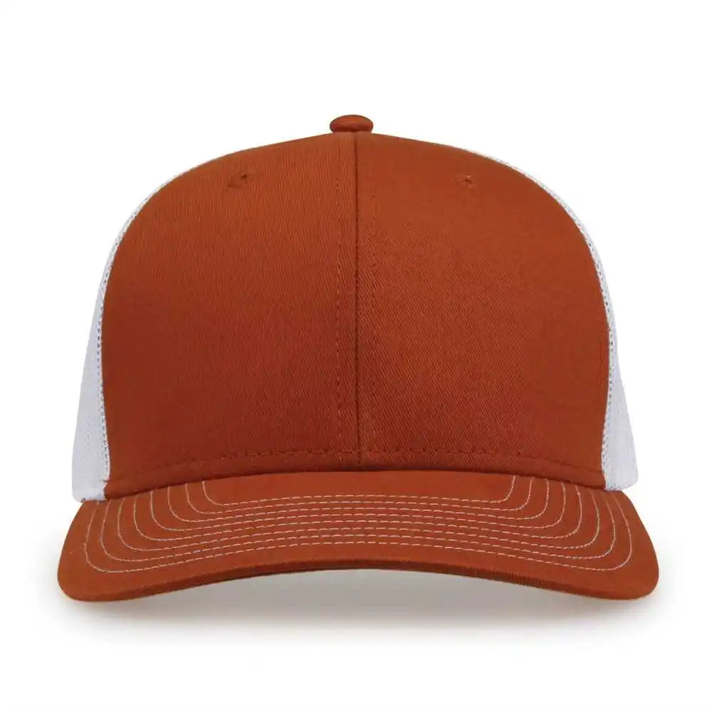 The Game Gb452e Everyday Trucker Cap Texas Orange White / 6 7/8’’ 7 5/8’’