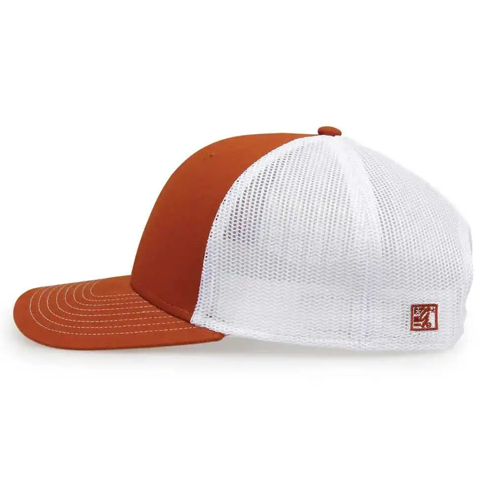 The Game Gb452e Everyday Trucker Cap Texas Orange White / 6 7/8’’ 7 5/8’’