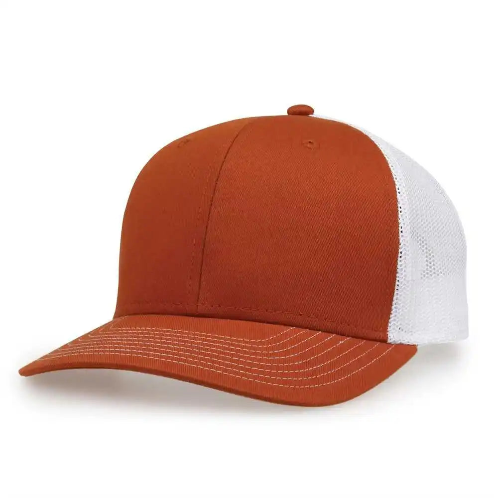 The Game Gb452e Everyday Trucker Cap Texas Orange White / 6 7/8’’ 7 5/8’’