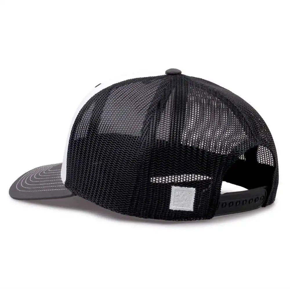 The Game Gb452e Everyday Trucker Cap White Charcoal Black / 6 7/8’’ 7 5/8’’