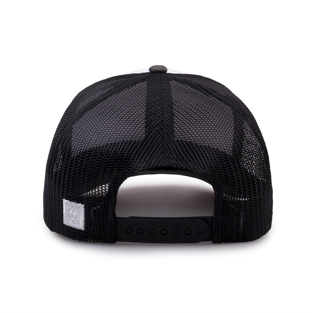 The Game Gb452e Everyday Trucker Cap - White Charcoal Black