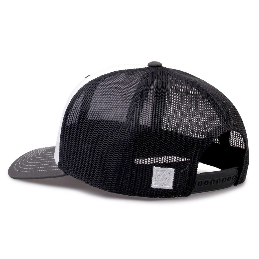 The Game Gb452e Everyday Trucker Cap - White Charcoal Black