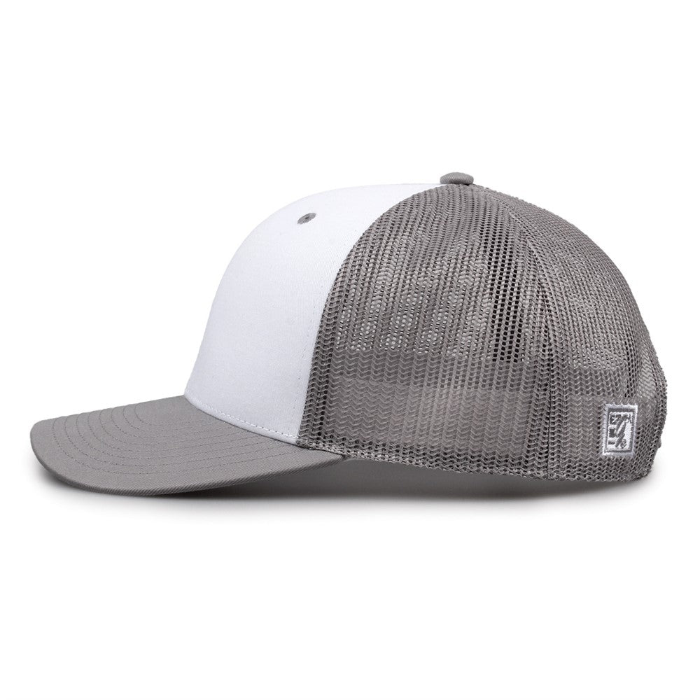 The Game Gb452e Everyday Trucker Cap - White Gray