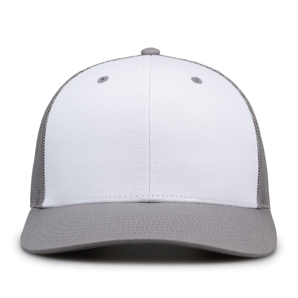 The Game Gb452e Everyday Trucker Cap - White Gray