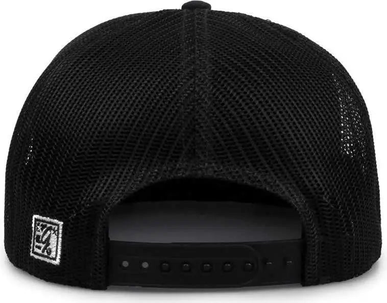 The Game Gb452f Five Panel Everyday Trucker Cap - Black
