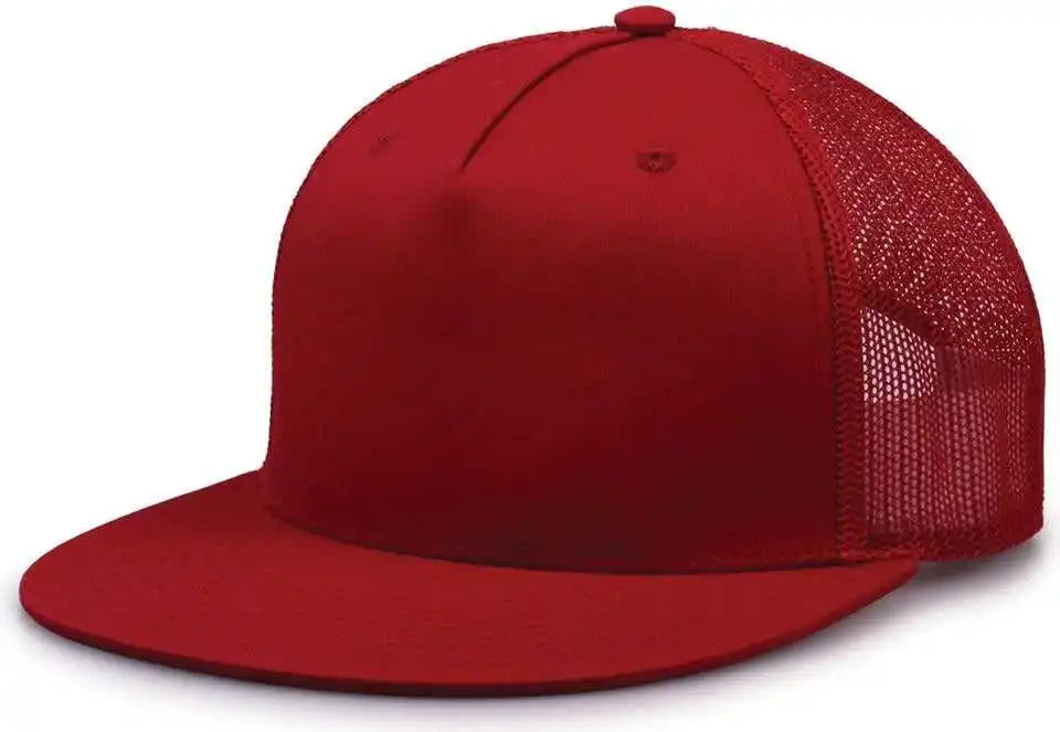 The Game Gb452f Five Panel Everyday Trucker Cap - Cardinal