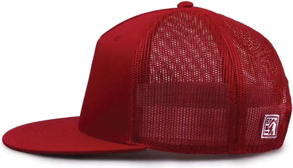 The Game Gb452f Five Panel Everyday Trucker Cap - Cardinal