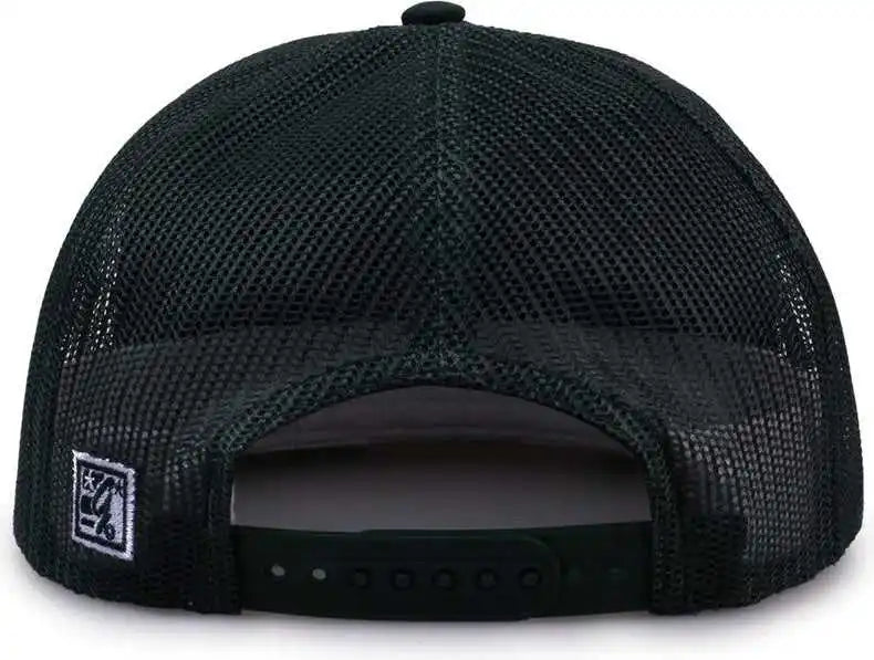 The Game Gb452f Five Panel Everyday Trucker Cap Dark Green Forest / Osfm