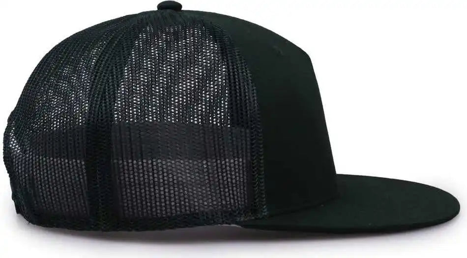 The Game Gb452f Five Panel Everyday Trucker Cap Dark Green Forest / Osfm