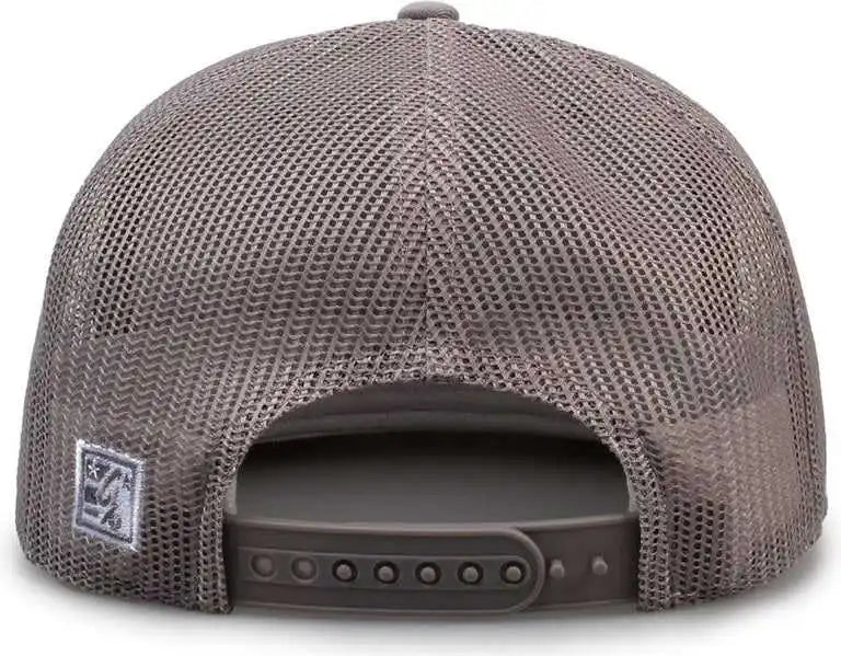 The Game Gb452f Five Panel Everyday Trucker Cap - Light Gray - Osfm