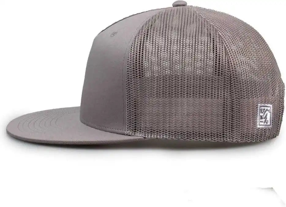 The Game Gb452f Five Panel Everyday Trucker Cap - Light Gray - Osfm