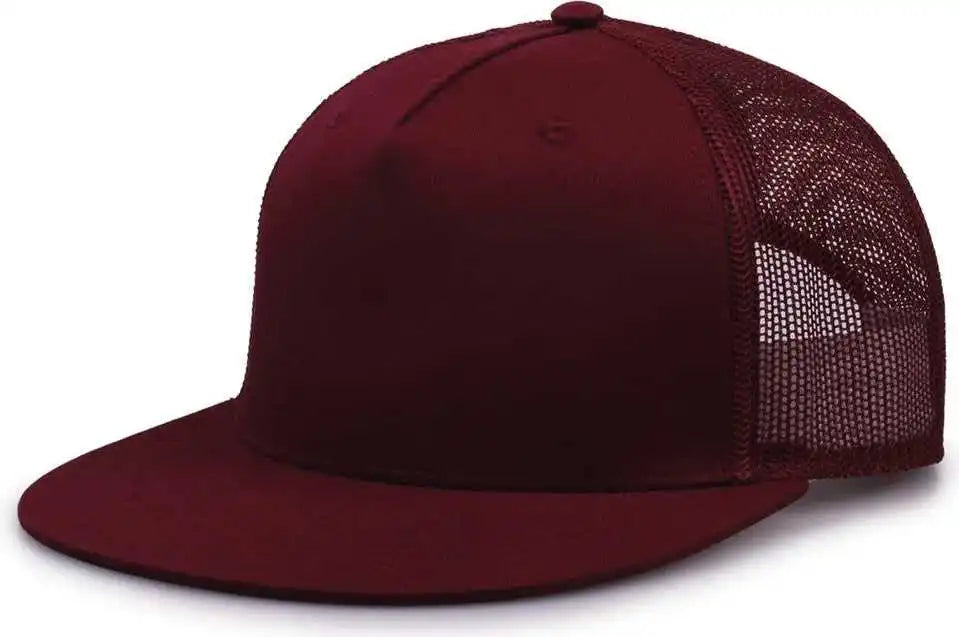 The Game Gb452f Five Panel Everyday Trucker Cap - Maroon