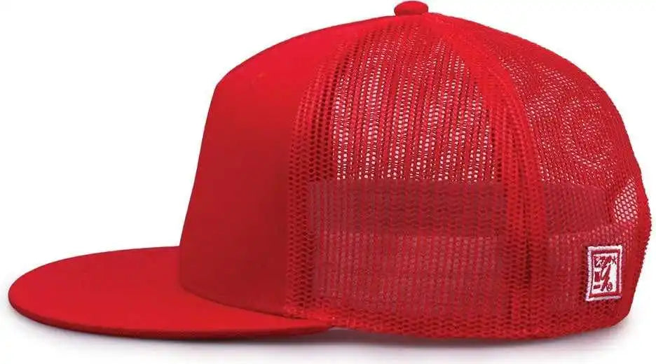 The Game Gb452f Five Panel Everyday Trucker Cap - Red