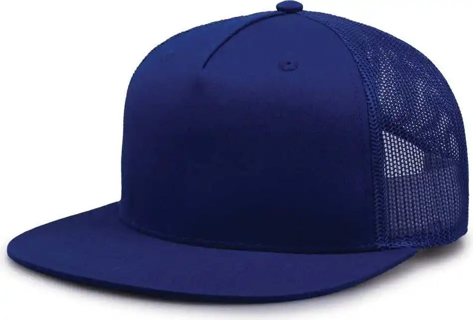 The Game Gb452f Five Panel Everyday Trucker Cap - Royal - Osfm
