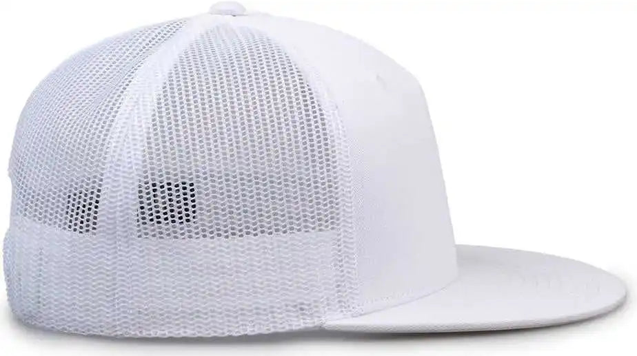 The Game Gb452f Five Panel Everyday Trucker Cap - White