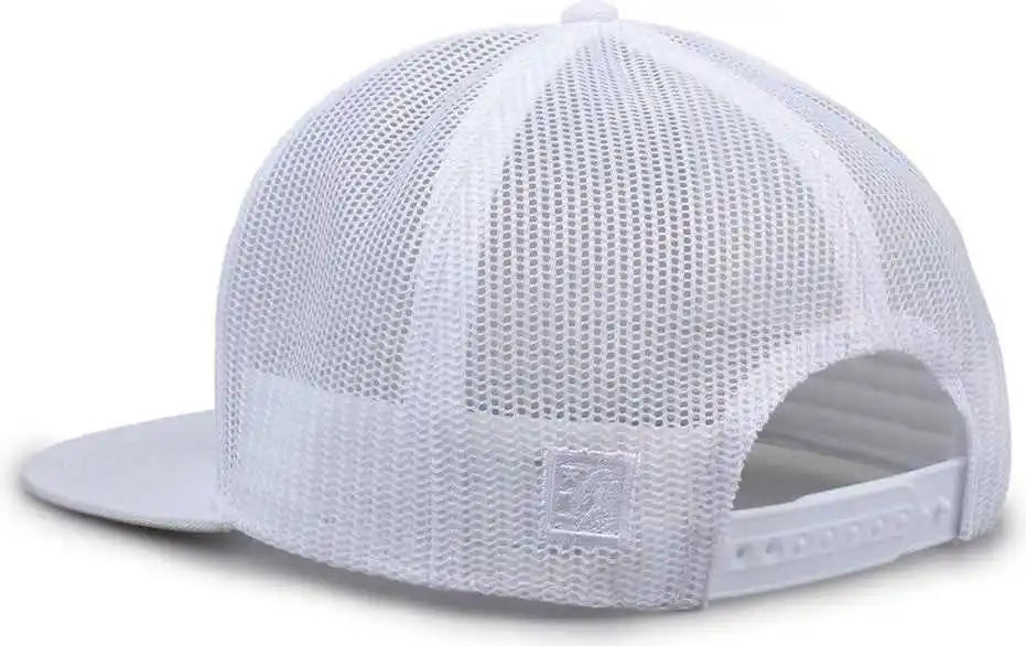 The Game Gb452f Five Panel Everyday Trucker Cap - White
