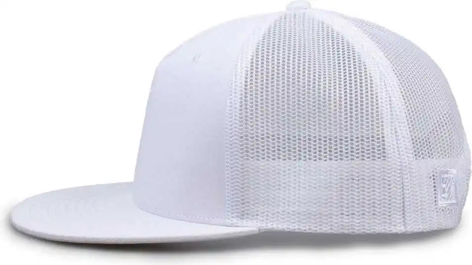The Game Gb452f Five Panel Everyday Trucker Cap - White