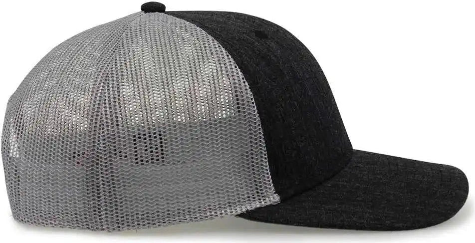 The Game Gb452h Heather Everyday Trucker Cap - Dark Gray