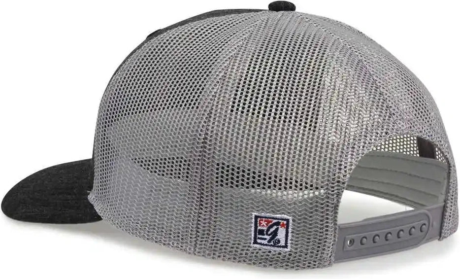 The Game Gb452h Heather Everyday Trucker Cap - Dark Gray
