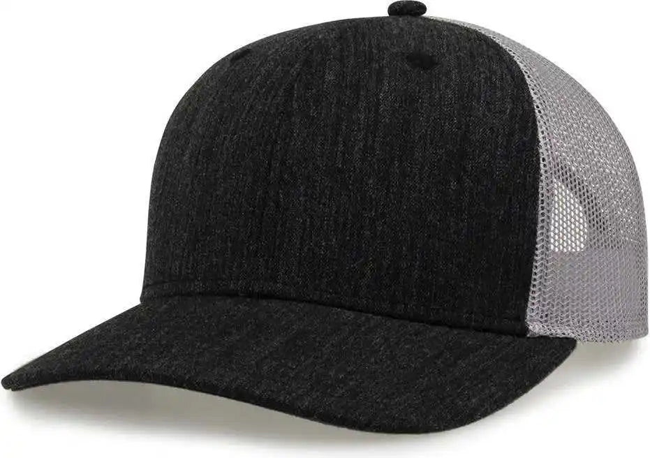 The Game Gb452h Heather Everyday Trucker Cap Dark Gray / one Size Fits Most