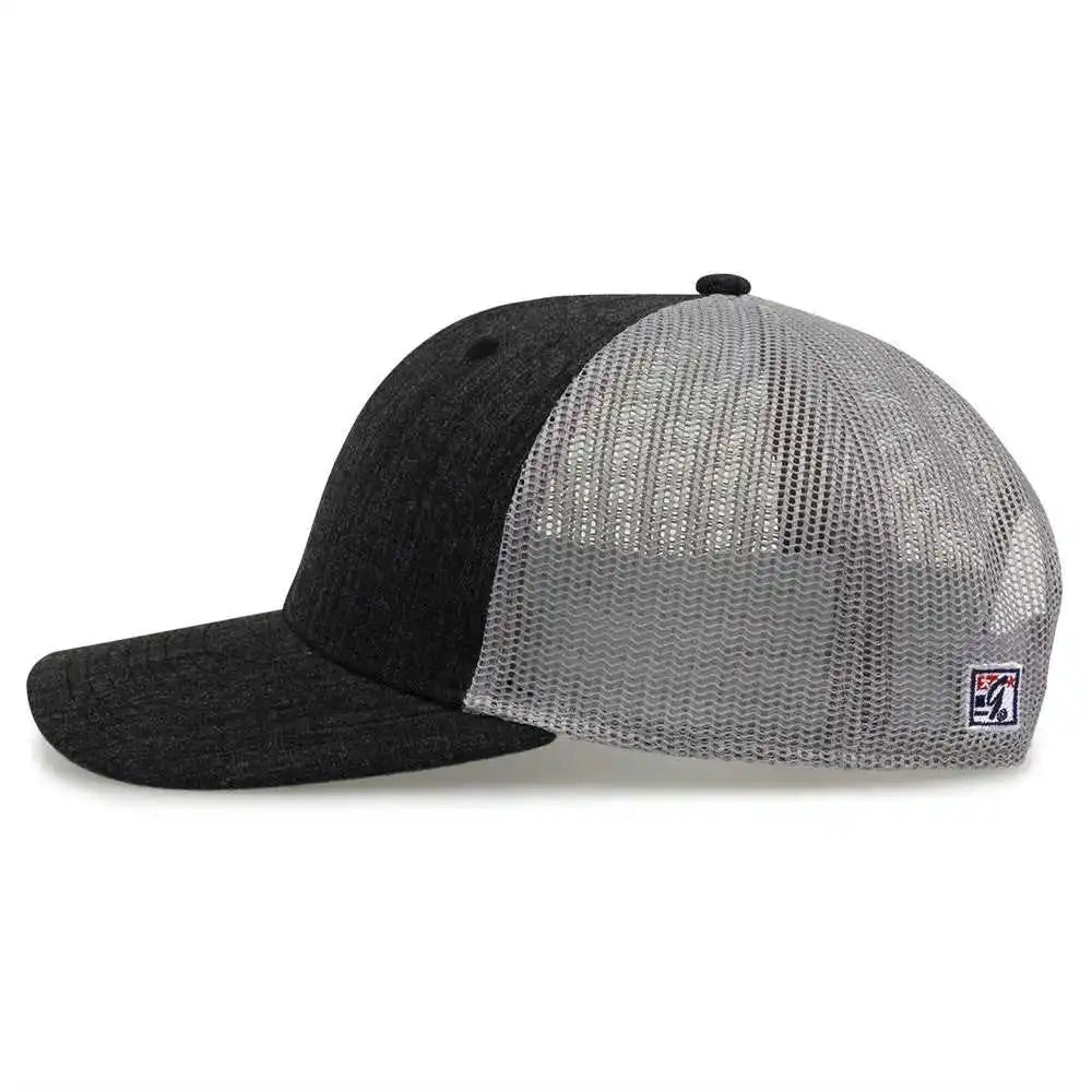 The Game Gb452h Heather Everyday Trucker Cap Dark Gray / one Size Fits Most
