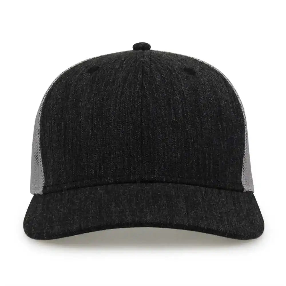 The Game Gb452h Heather Everyday Trucker Cap Dark Gray / one Size Fits Most