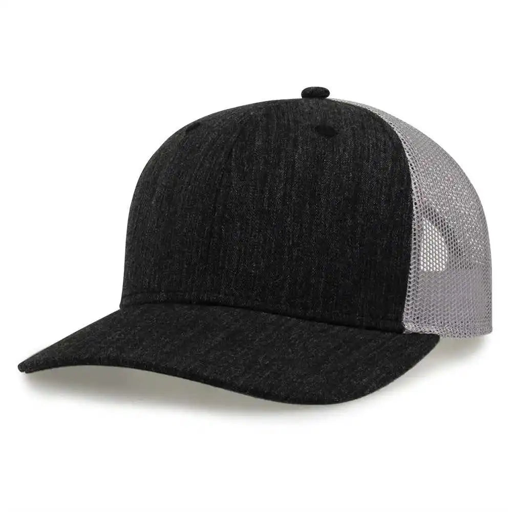 The Game Gb452h Heather Everyday Trucker Cap Dark Gray / one Size Fits Most