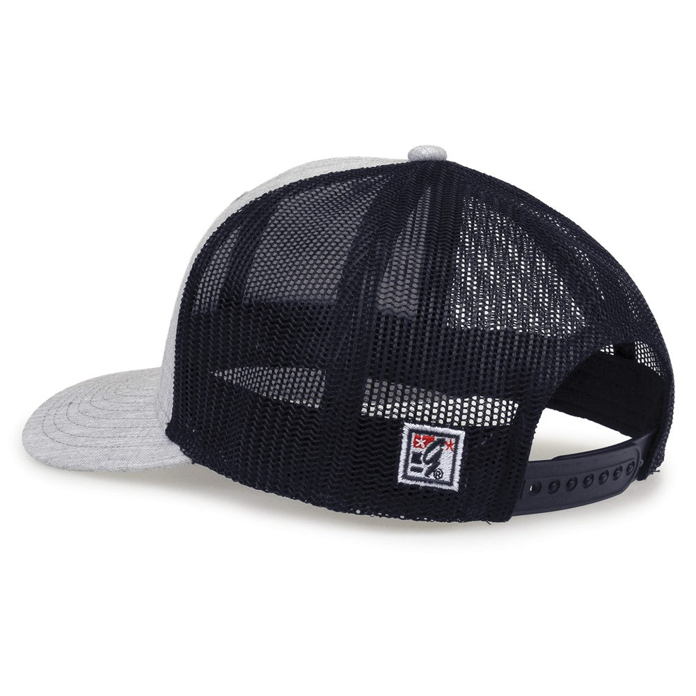 The Game Gb452h Heather Everyday Trucker Cap - Gray Navy