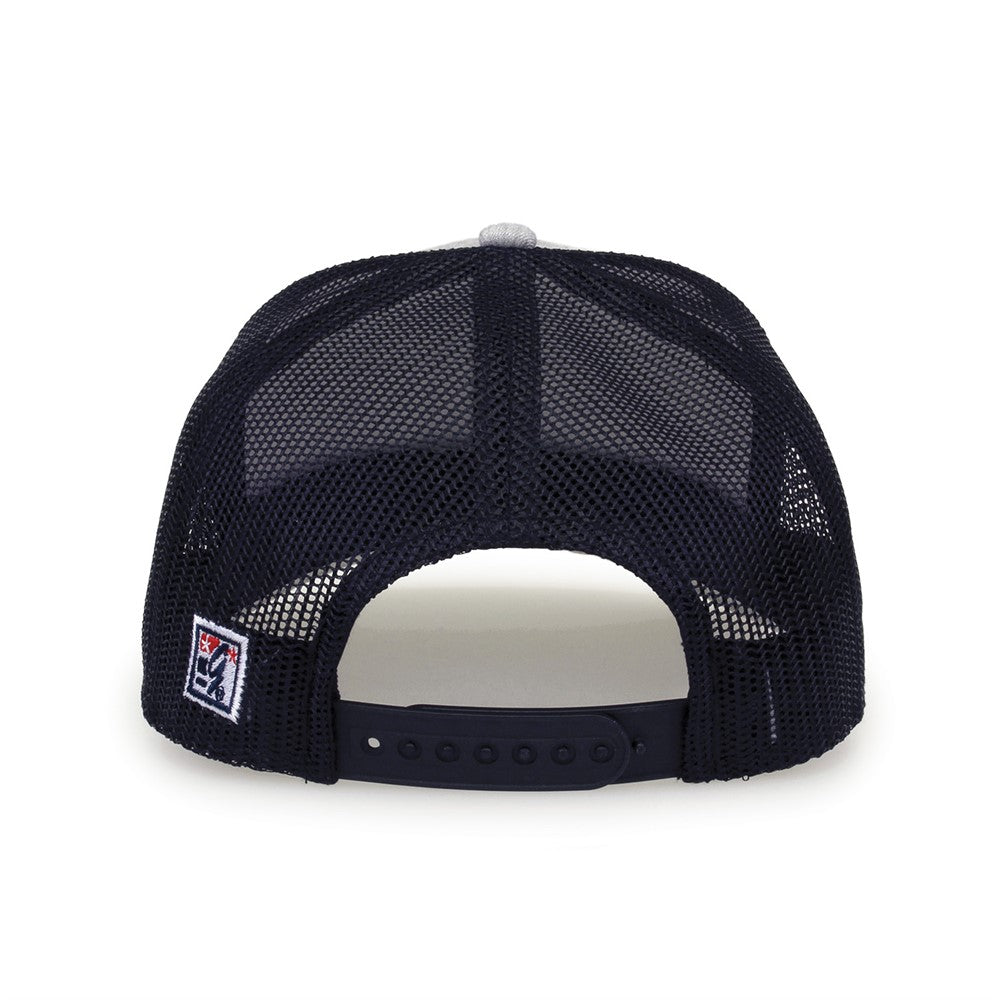 The Game Gb452h Heather Everyday Trucker Cap - Gray Navy