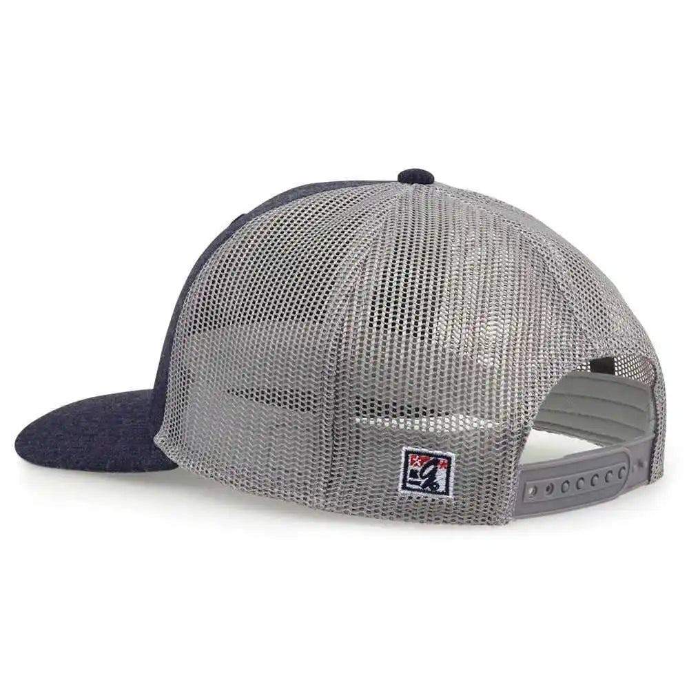 The Game Gb452h Heather Everyday Trucker Cap Navy / one Size Fits Most