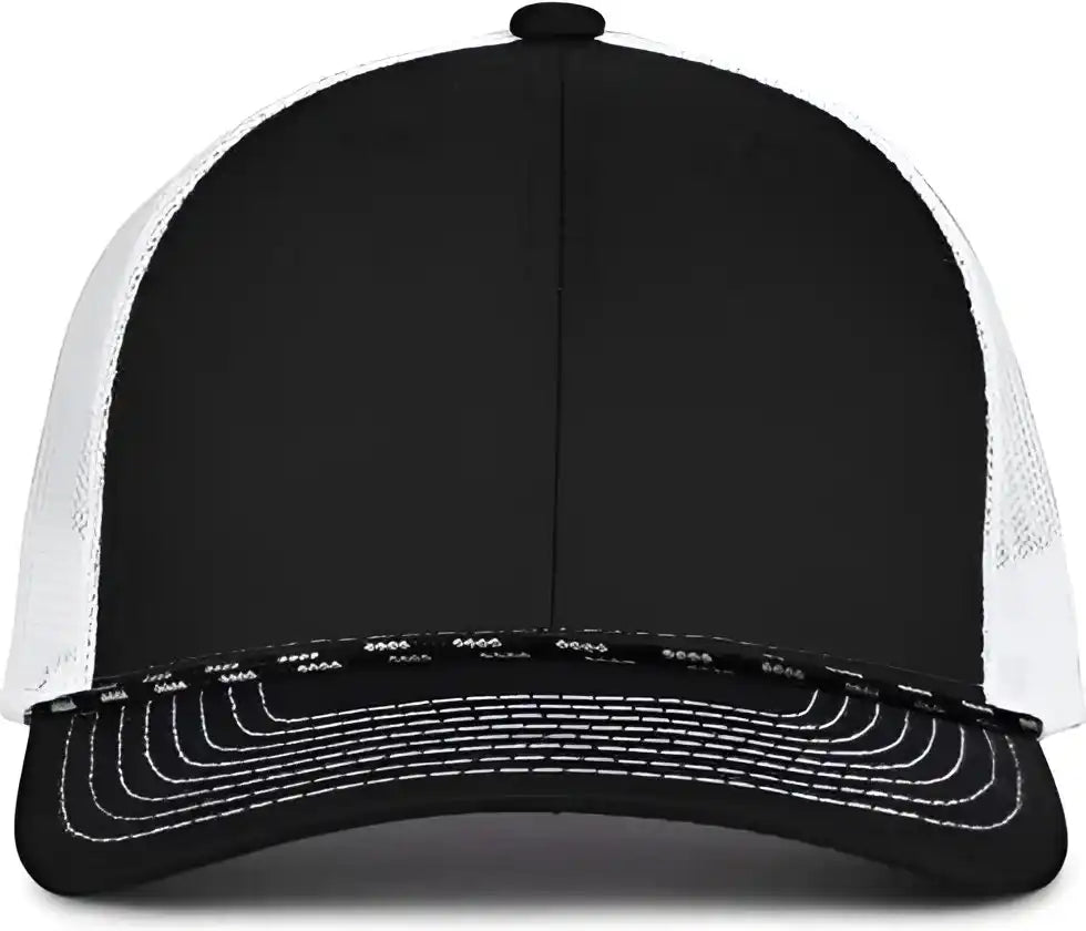 The Game Gb452r Rope Everyday Trucker Cap Black White White / one Size Fits Most