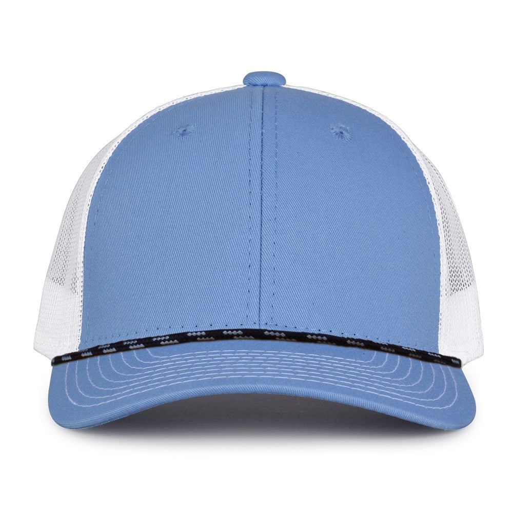 The Game Gb452r Rope Everyday Trucker Cap - Columbia Blue