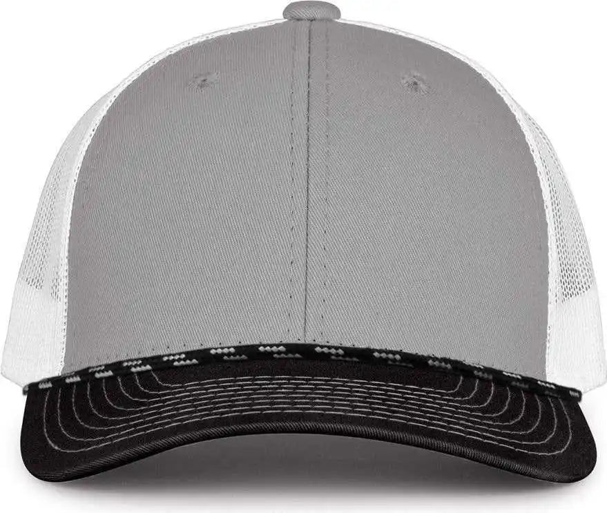 The Game Gb452r Rope Everyday Trucker Cap - Gray Black - one Size Fits Most