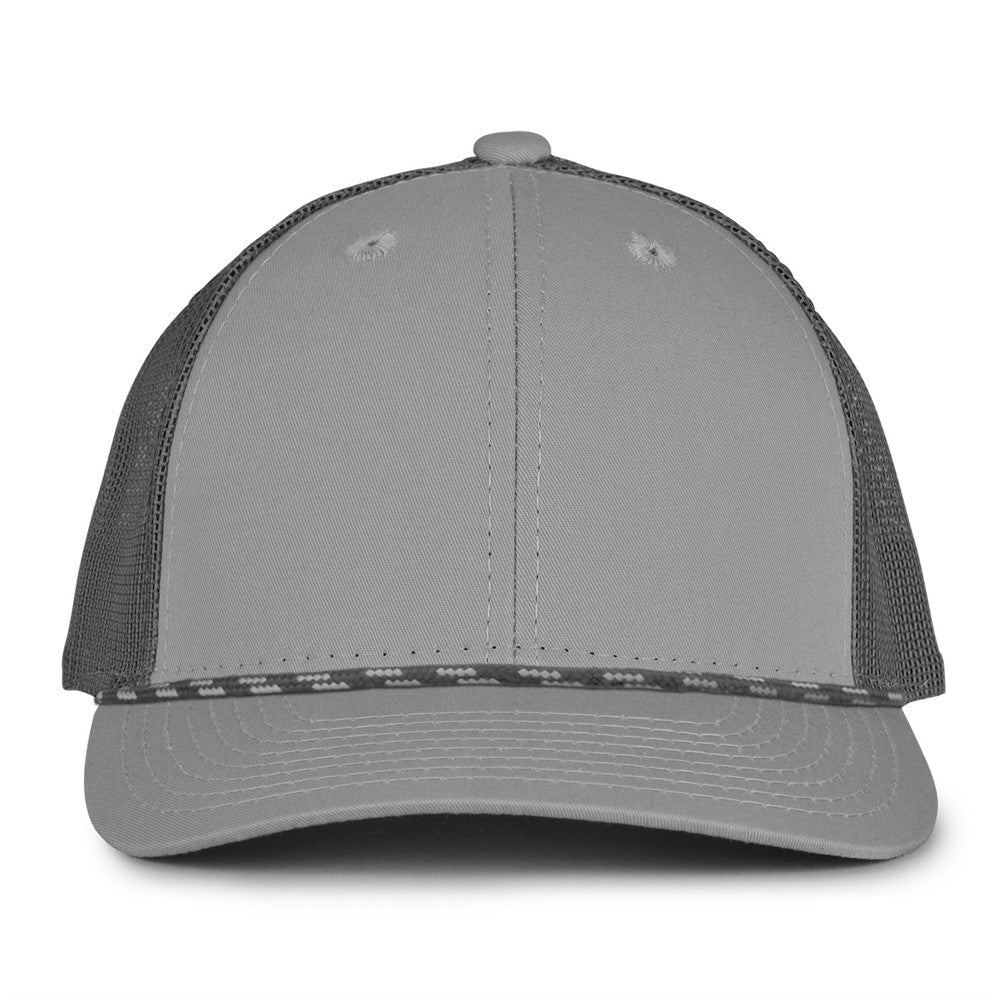 The Game Gb452r Rope Everyday Trucker Cap - Gray Charcoal